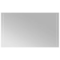 espejo de bano led transparente 100 x 60 cm vidrio templado vidaxl