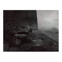 papel pintado 3d - la ciudad del miedo 200x154 cm