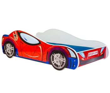 Cama infantil car ksb001 84x165x49 rojo