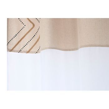 Cortina Algodon Yute 140x260x260 Anillas Natural
