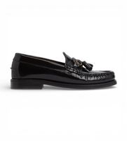 barbour para mujer lfo0784 mocasines de piel jen negro 37 plano ninguno casual fiesta clasico