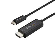 StarTech.com Cable de 2m USB-C a HDMI - Adaptador de VÃdeo USB Tipo C a HDMI 2.0 4K 60Hz - Compatible con Thunderbolt 3 - Ordenador PortÃ¡til a Monitor/Pantalla HDMI - DP Modo Alt 1.2 HBR - Negro