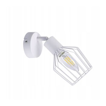 Rautenberg - plafón de metal, color blanco, 8 cm, e14