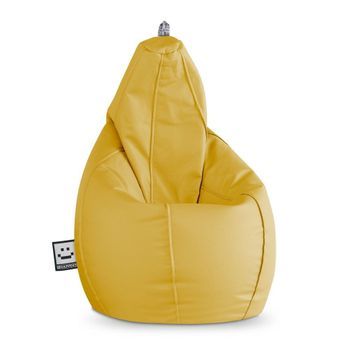 Puff Pera Polipiel Mostaza Happers Xl