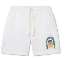 casablanca short avenida printed sweatshort white para hombre