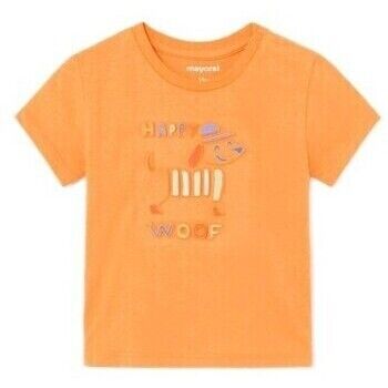 Mayoral Camisa manga larga 1030 Camiseta m/c embossed Naranja para niño