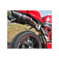 silenciador de escape ducati 1098 mass oval par