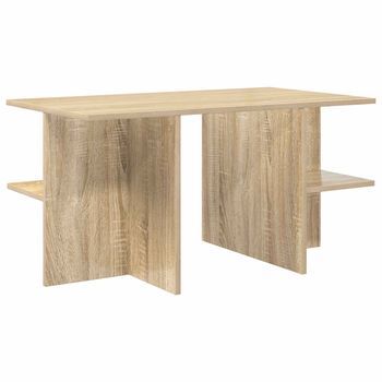 Mesa De Café - Mesa De Centro - Mesa Baja Roble Sonoma 87 X 50 X 45 Cm Madera De Ingeniería