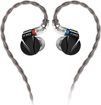 Auriculares FIIO FD15 con cable, graves mejorados, magnalium driver, negro, boquillas intercambiables