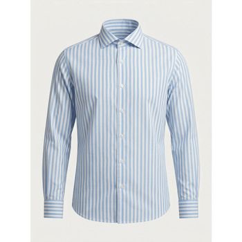 Archivium Camisa manga larga SR11CA NES07 LINEN-240 LIGHT BLUE para hombre