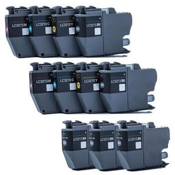 Compatible Multipack Brother MFC-J895DW Printer Ink Cartridges (11 Pack) -LC3213BK