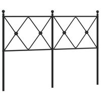 cabecero cama mueble de dormitorio de metal 120 cm negro m020007014