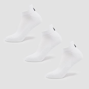 Calcetines de entrenamiento unisex de MP (paquete de 3) - Blanco - UK 6-8