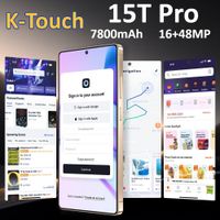 telefono movil k-touch 15t pro smartphone android 15 pantalla de 73 pulgadas 1648mp 22gb2tb 7800mah 5g doble sim desbloqueo facial