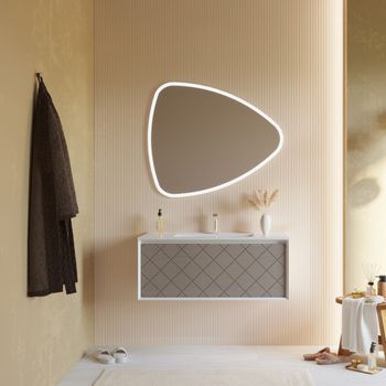 Armario De Baño De Pared De 100 Cm Espejo Ceniza Gris | Miami