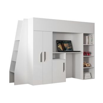 Litera Hartford 355, Individuales, Blanco, Aglomerado Laminado, Somieres, 94x230x165cm