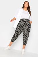 yours joggers capri negros rayados mujer curvy y tallas grandes yours