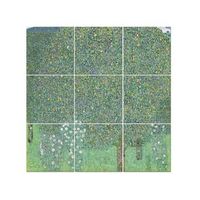 legendarte - panel decorativo multiple rosales debajo de los arboles - gustav klimt cm 150x150 9 paneles