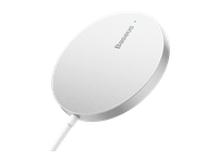 cargador movil inalambrico - baseus simple mini3 15w carga inalambrica magsafe y qi plateado