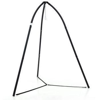 Costway Soporte para Silla Colgante con Trípode Oscilante de Metal con Cadena para Colgar Soporte para Hamaca Resistente a Oxidación Carga 200 Kg