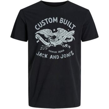 Jack & Jones Camiseta 12237031 JJFONNE TEE SS CREW NECK JNR BLACK para niño