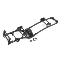 kit de chasis de fibra de carbono lcg placa de proteccion de rieles de marco para coche de orugas rc scx10 110 piezas