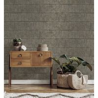 papel pintado vinilico ecologico imitacion tela de lino natural con textura - shafira 681857 de gaulan - rollo de 10 m x 052 m