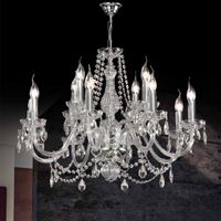 lampara de arana kristall iv 12 luces