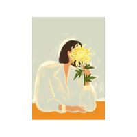 poster the crysanthemum sin marco  - 30 x 40 cm