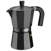 noir negra cafetera italiana 3 tazas
