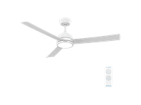 ventilador de techo - cecotec energysilence aero 452 quicksnap white 3 aspas luz led 6 velocidades mando temporizador veranoinvierno blanco