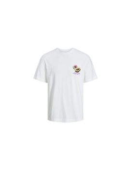 Camiseta Jack & Jones Jortampa Back Ss Crew Neck Mni Blanco