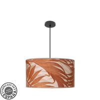 colgante moda 3xe27 negrohoja caldera regx50x50cm cdifusor