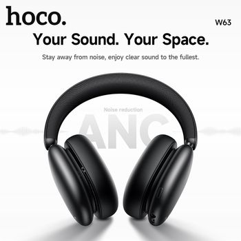 HOCO ANC Reducción de Ruido Auriculares Inalámbricos Bluetooth 5.4 Audio HiFi Modo EQ Soporte Aplicación Control Música Deportes Auriculares 500mAh