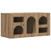 mueble de tv elst 80 x 35 x 40 cm roble artisan vidaxl