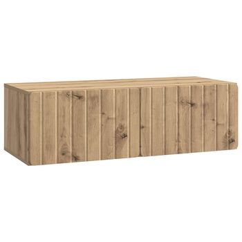 Mueble De Tv De Pared 98 X 41 X 30 Cm Roble Artisan Vidaxl