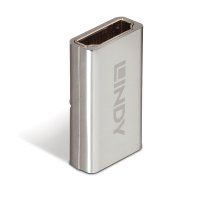 Lindy 41511 cambiador de gÃ©nero para cable HDMI 2.1 Plata