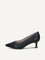 caprice pumps black made of leather with queenie size 405