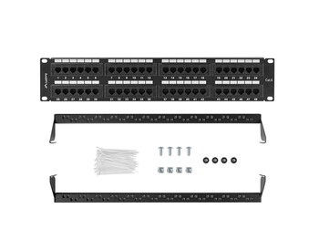 PATCH PANEL LANBERG 48 PUERTOS 2U 19â? CAT.6 NEGRO