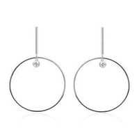 pendientes para mujer de plata 925 con circonita cubica