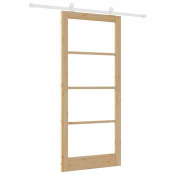 Puerta Corredera Orkdal Natural 93 X 211 Cm Vidaxl