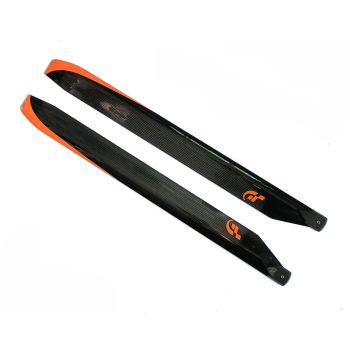 1 par de Palas Principales de Fibra de Carbono FUNFLY 610mm para Helicóptero Clase 600