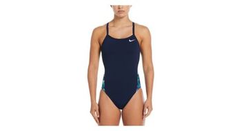 Banador nike swim hydrastrong multi print azul mujer