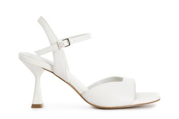 sandalias de bandas de napa cream
