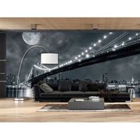 fotomural vinilo nueva york blanco negro 400 x 300 cm