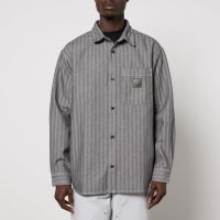 carhartt wip menard herringbone denim shirt jacket - s