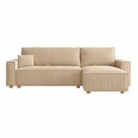 cosy sofa cama esquinero reversible de 4 plazas en pana beige