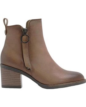 de PORRONET BOTIN CUERO TAUPE