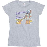 disney camiseta manga larga the mandalorian eggstra cute para mujer