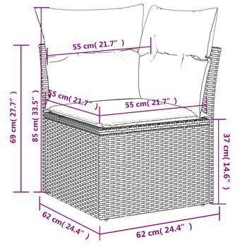Conjunto De Comedor De Jardín Al Aire Libre (incluye Cojines, Conjunto De 8 Piezas)